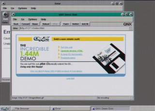 QNX demodisk screenshot